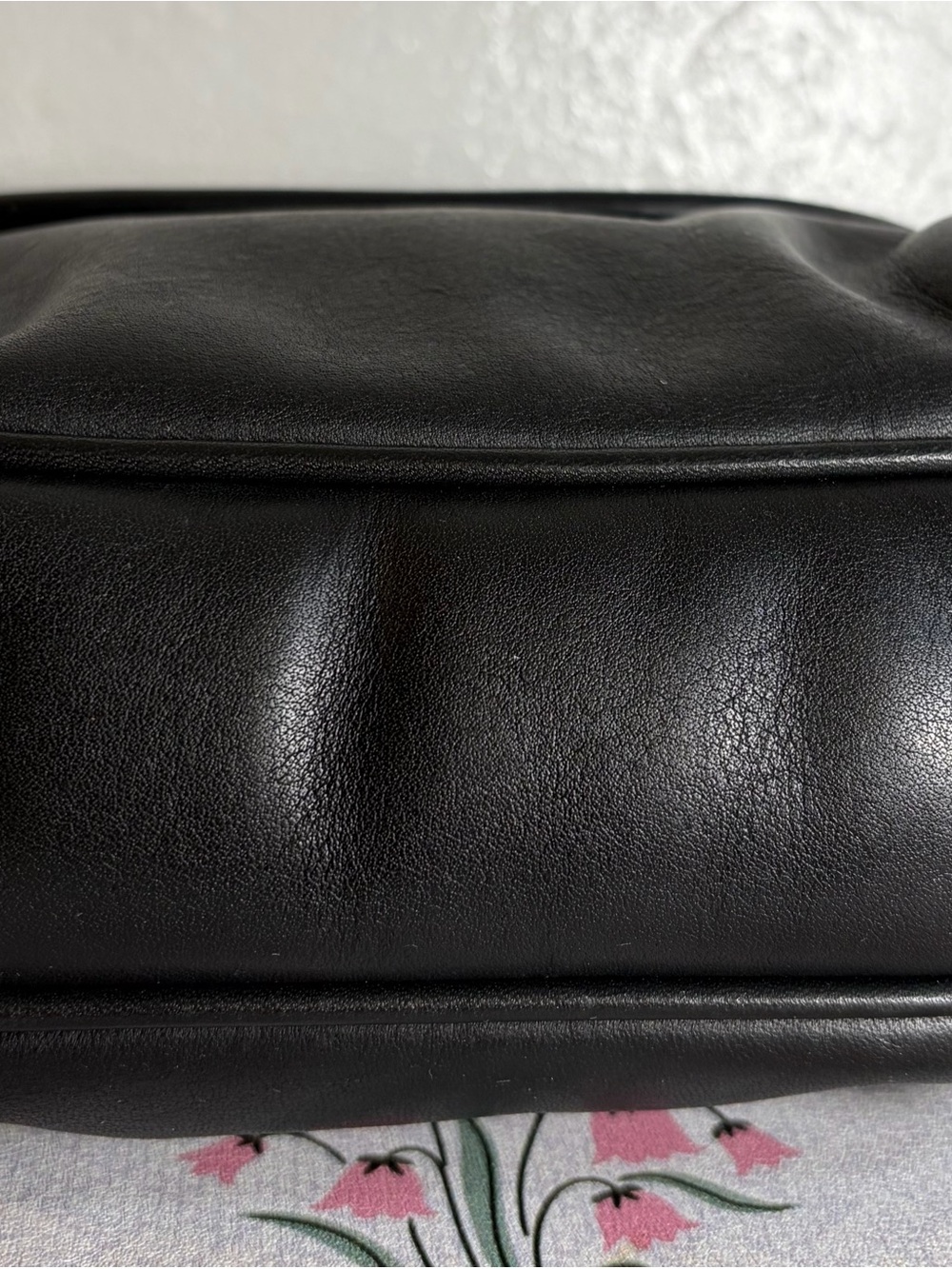 Vintage Coach Café Bag 4111 Black Leather Crossbody Made in USA - Picture 4 of 12